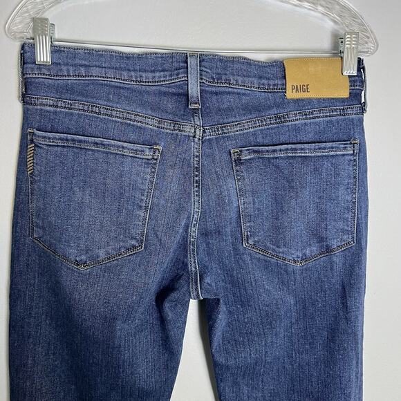 Paige Womens Lennox Jeans Sz 29 Slim Fit Denim Blue Stretch - Picture 7 of 12